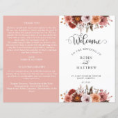 Heaven in Roos, Floral Wedding Programme (Voorkant)