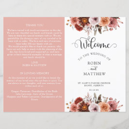Heaven in Roos, Floral Wedding Programme