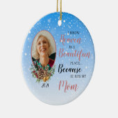 Heaven is een mooie foto Memorial Keramisch Ornament (Rechts)