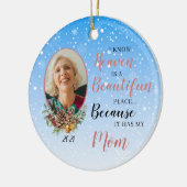 Heaven is een mooie foto Memorial Keramisch Ornament (Links)