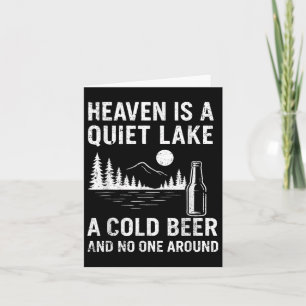 Heaven is een rustig Lake Funny biertje Gevist Kaart