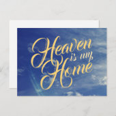 Heaven is mijn thuis met Sky Briefkaart (Voorkant / Achterkant)