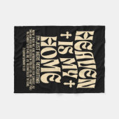 Heaven Is My Home Cross Christian Religious (on Ba Fleece Deken (Voorkant (Horizontaal))