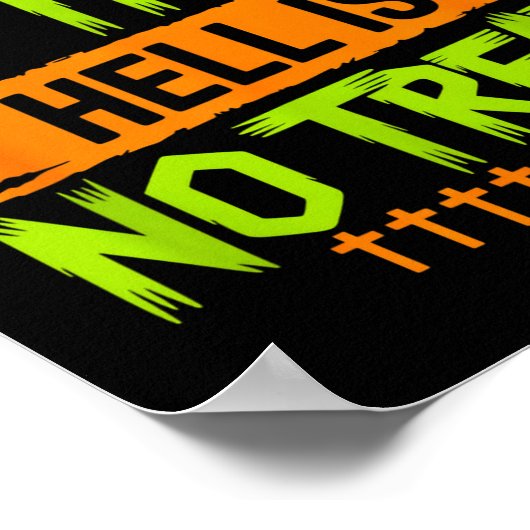 Heaven Is No Trick Hell Is No Treat - Christian Ha Poster (Hoek)