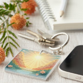 Heaven Is Waiting - To Honor A Loved One Sleutelhanger (Voorkant Rechts)