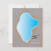 Heaven Lake Noord-Korea & China map (Achterkant)