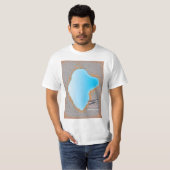 Heaven Lake Noord-Korea & China map T-shirt (Voorkant volledig)