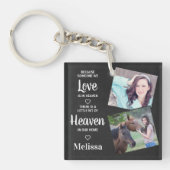 Heaven Memorial Sympathie Faux Leather Sleutelhanger (Voorkant)