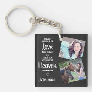 Heaven Memorial Sympathie Faux Leather Sleutelhanger