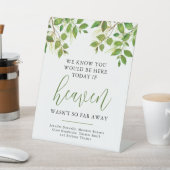 Heaven Memorial Wedding Reclamebord Met Voetstuk (Insitu)