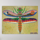 Heaven n Hell Dragonfly Poster (Voorkant)