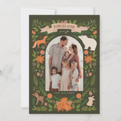 Heaven & Natuur Sing Woodland Animals 2Foto Feestdagenkaart (Voorkant)