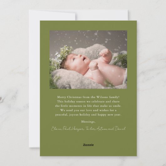 Heaven & Natuur Sing Woodland Animals 2Foto Feestdagenkaart (Achterkant)