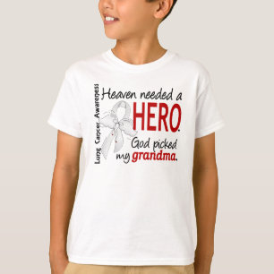 Heaven Need A Hero Grandma Lung Cancer T-shirt