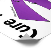 Heaven Need Hero Brother Pancreatic Cancer Poster (Hoek)