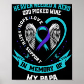 Heaven Needed A Hero God Cked My Papa Suicide Aw Poster (Voorkant)
