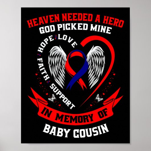 Heaven Needed A Hero God Picked My By Poster (Voorkant)