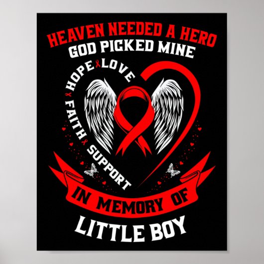 Heaven Needed A Hero God Picked Son Little Boy Hea Poster (Voorkant)