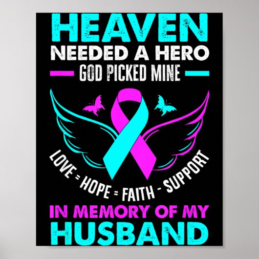 Heaven Needed Hero God Ck Mine Husband Suicide Pre Poster (Voorkant)