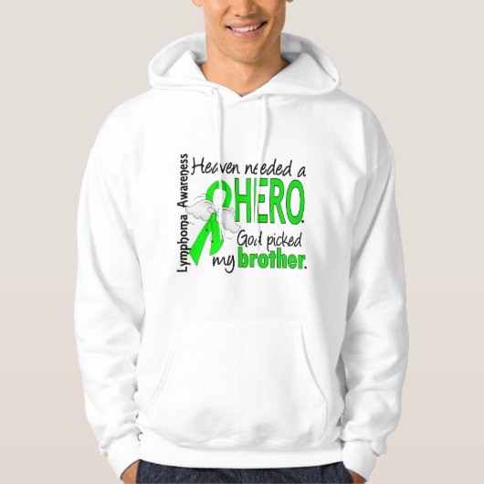 Heaven Needs a Hero Brother Lymphoma Hoodie (Voorkant)