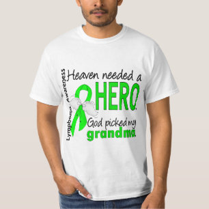 Heaven Needs a Hero Grandma Lymphoma T-shirt
