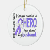 Heaven Needs Hero Esophageal Cancer Husband Keramisch Ornament (Links)