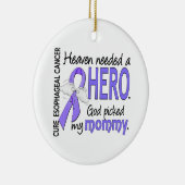 Heaven Needs Hero Esophageal Cancer Keramisch Ornament (Rechts)