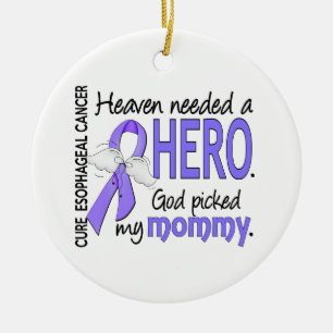 Heaven Needs Hero Esophageal Cancer Keramisch Ornament