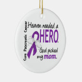 Heaven Needs Hero Ma Pancreatic Cancer Keramisch Ornament (Rechts)