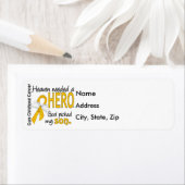 Heaven Needs Hero Son Childhood Cancer Etiket (Insitu)