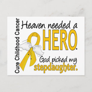 Heaven Needs Hero Stepdochter Childhood Cancer Briefkaart