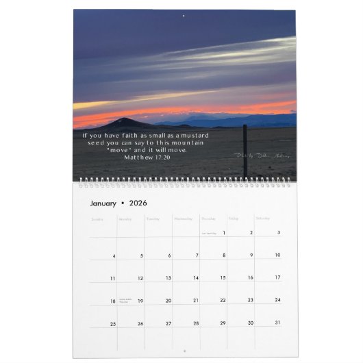 Heaven on Earth Calendar met Scripts Kalender (Jan 2026)