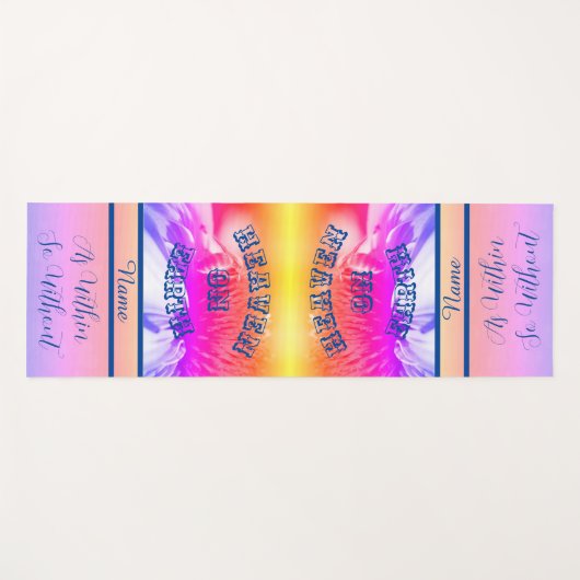 Heaven on Earth Honey Bee Inspirerend Yogamat (Voorkant (horizontaal))