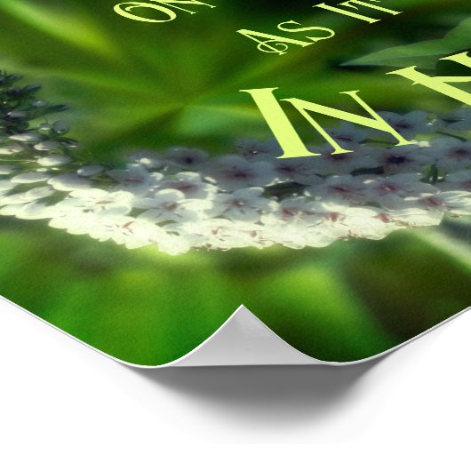 Heaven on Earth Wildflower Abstract Inspirerend Poster (Hoek)