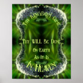 Heaven on Earth Wildflower Abstract Inspirerend Poster (Voorkant)