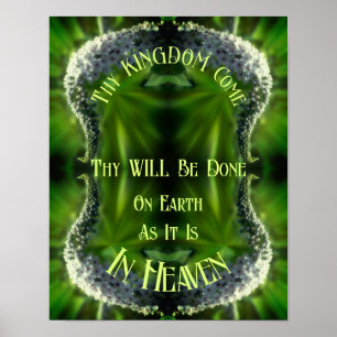 Heaven on Earth Wildflower Abstract Inspirerend Poster