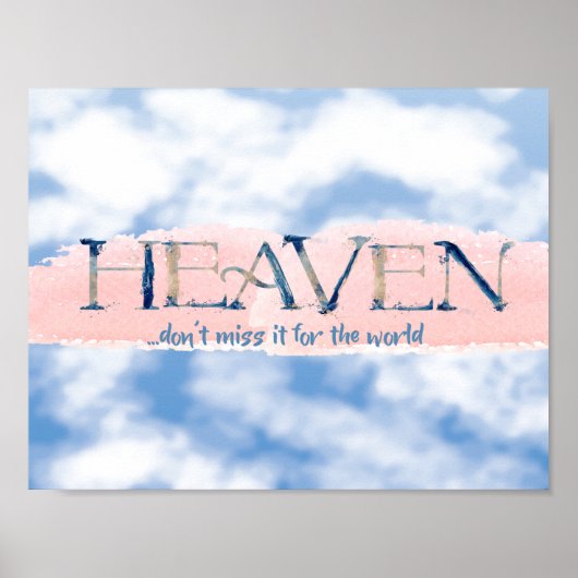Heaven Quote Christelijk Poster (Voorkant)