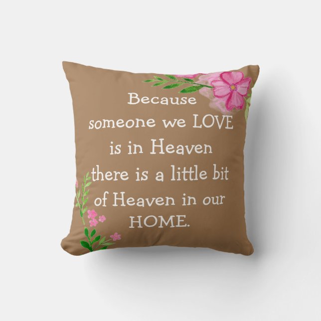 Heaven Quote Kussen (Voorkant)