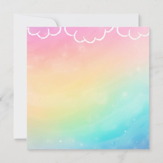 Heaven Rainbow baby Labor  Delivery NICU Hospital  Bedankkaart (Achterkant)