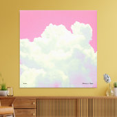 Heaven - Roze wolken - Verspreide canvas druk (Insitu (Woonkamer))