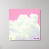 Heaven - Roze wolken - Verspreide canvas druk (Voorkant)