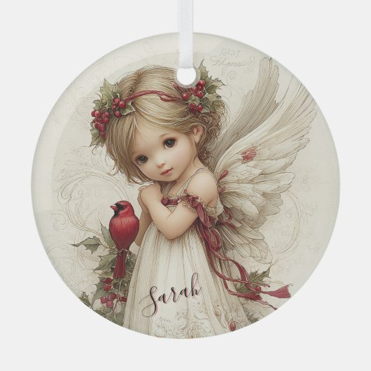 Heaven’s Touch Among the Berries Glas Ornament (Voorkant)