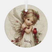 Heaven’s Touch Among the Berries Glas Ornament (Achterkant)