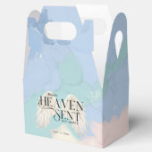 Heaven Send Angel Wings Pastel Baby shower Bedankdoosjes (Geopend)