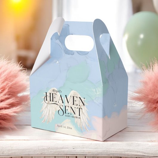 Heaven Send Angel Wings Pastel Baby shower Bedankdoosjes