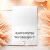 Heaven Send Angel Wings Pastel Baby shower Bedankkaart