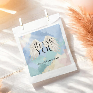 Heaven Send Angel Wings Pastel Baby shower Bedankzakje