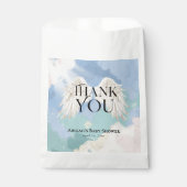 Heaven Send Angel Wings Pastel Baby shower Bedankzakje (Voorkant)