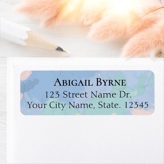 Heaven Send Angel Wings Pastel Baby shower Terug Etiket