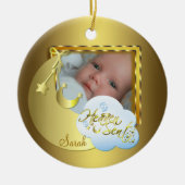 Heaven Send Baby Foto Geboorte Ornament (Voorkant)